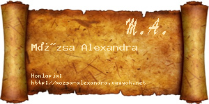 Mózsa Alexandra névjegykártya